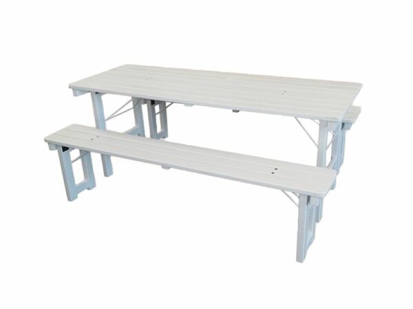 Picknick tafel wit - Afbeelding 2